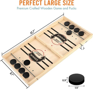 Fast Sling Puck Game - Birthday Gifts For Family, Friends, Children - Best Interactive Game Ever