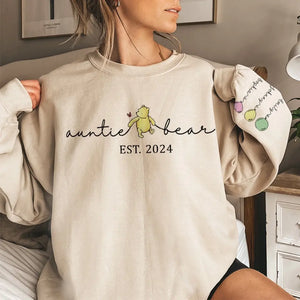 Les tantes sont comme des secondes mères - Sweat-shirt unisexe personnalisé avec motif sur la manche - Cadeau pour tante