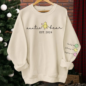 Les tantes sont comme des secondes mères - Sweat-shirt unisexe personnalisé avec motif sur la manche - Cadeau pour tante