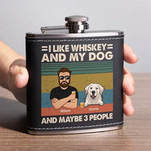 Un chien est un lien entre inconnus - Flasque personnalisée pour chien - Fête des pères, cadeau pour les propriétaires d'animaux et les amoureux des animaux