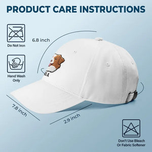 Photo personnalisée : La vie serait dure sans toi ! Casquette brodée personnalisée pour chien et chat ! Cadeau pour les propriétaires et les amoureux des animaux.