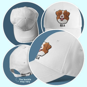Photo personnalisée : La vie serait dure sans toi ! Casquette brodée personnalisée pour chien et chat ! Cadeau pour les propriétaires et les amoureux des animaux.