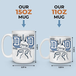 Notre lien est éternel - Mug personnalisé avec effet gonflé en 3D - Cadeau pour la fête des pères, papa, grand-père