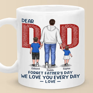 La famille est un trésor caché - Mug personnalisé pour la famille - Cadeau pour la fête des pères