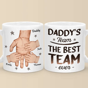 La meilleure équipe de tous les temps - Mug personnalisé pour la famille - Fête des pères, cadeau pour papa, grand-père