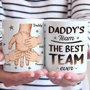 La meilleure équipe de tous les temps - Mug personnalisé pour la famille - Fête des pères, cadeau pour papa, grand-père