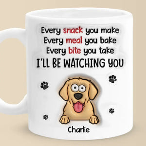 Un chien vous apprendra l'amour inconditionnel - Mug personnalisé avec effet gonflable 3D - Cadeau pour les propriétaires et les amoureux des animaux
