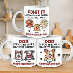 Chaque chien mérite un foyer aimant - Mug personnalisé avec effet gonflable 3D - Cadeau pour les propriétaires d'animaux et les amoureux des animaux