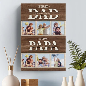 Photo personnalisée « Je sais que tu m'aimes inconditionnellement » - Toile verticale personnalisée pour la famille - Cadeau pour la fête des pères