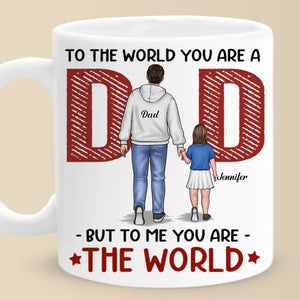 Que l'amour soit authentique - Mug personnalisé pour la famille - Fête des pères, cadeau pour papa