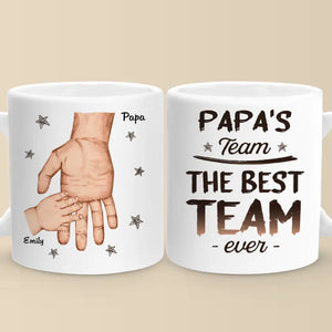 La meilleure équipe de tous les temps - Mug personnalisé pour la famille - Fête des pères, cadeau pour papa, grand-père