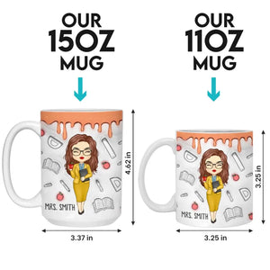 L'enseignement est mon super pouvoir - Mug personnalisé avec effet gonflable 3D - Cadeau pour enseignant