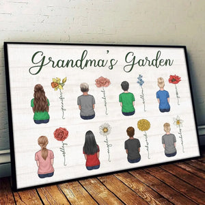 Heureux d'être appelé grand-mère - Affiche horizontale personnalisée pour la famille - Cadeau pour grand-mère