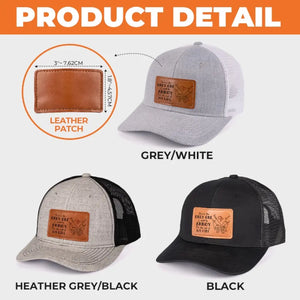 Un seul m'ennuie ! - Chapeau personnalisé en cuir avec patch - Cadeau pour mari et femme, anniversaire