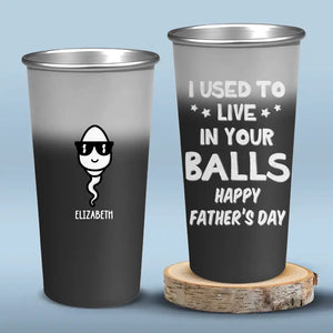 Les enfants voient la magie parce qu'ils la recherchent - Tasse personnalisée en aluminium à couleur changeante - Fête des pères, cadeau pour papa