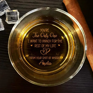 Je suis à toi, aucun retour ni remboursement ! Verre à whisky personnalisé pour couple ! Cadeau pour mari et femme, anniversaire