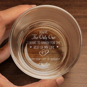 Je suis à toi, aucun retour ni remboursement ! Verre à whisky personnalisé pour couple ! Cadeau pour mari et femme, anniversaire
