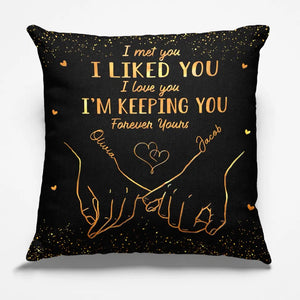 Ensemble, célébrons notre lien indéfectible ! Coussin personnalisé pour couple - Cadeau pour mari et femme, anniversaire