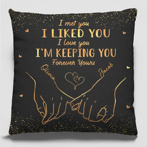 Ensemble, célébrons notre lien indéfectible ! Coussin personnalisé pour couple - Cadeau pour mari et femme, anniversaire