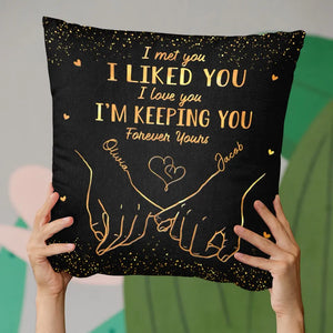 Ensemble, célébrons notre lien indéfectible ! Coussin personnalisé pour couple - Cadeau pour mari et femme, anniversaire