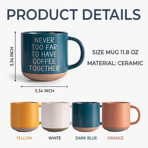 Toujours en train de prendre un café ensemble - Mug en céramique personnalisé Bestie - Cadeau pour meilleures amies, meilleures amies, sœurs