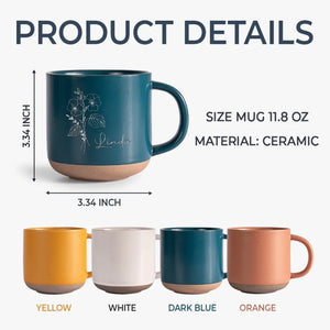 L'amitié est une belle fleur - Mug en céramique personnalisé pour meilleure amie - Cadeau pour meilleures amies, meilleures amies, sœurs