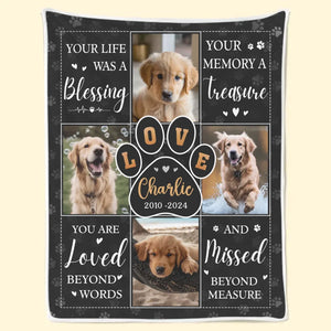 Couverture photo personnalisée « Merci pour tout », j'ai passé un excellent moment ! Cadeau de condoléances pour les propriétaires d'animaux et les amoureux des animaux