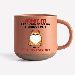 La vie serait ennuyeuse sans nous - Mug en céramique personnalisé avec imprimé chien et chat - Cadeau de Noël pour les propriétaires et les amoureux des animaux