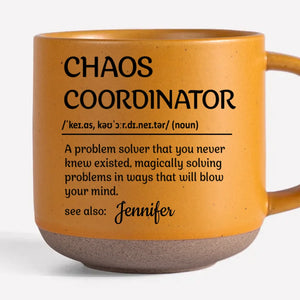 Tasse en céramique personnalisée « Master Of Chaos » pour collègue – Cadeau pour collègues, collègues de travail, etc.