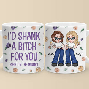 Tasse personnalisée 3D avec effet gonflé, « Sœurs d'âme, toujours » – Cadeau pour meilleures amies, meilleures amies, sœurs