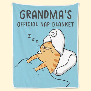Couverture de sieste officielle pour maman - Couverture personnalisée pour la famille - Cadeau pour les membres de la famille