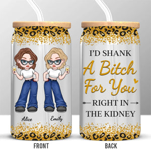 Ensemble, c'est mieux ! Tasse en verre personnalisée, tasse à café glacé, cadeau pour les meilleures amies, les meilleures amies et les sœurs.