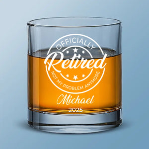 Ce n'est plus mon problème - Verre à whisky personnalisé pour collègue - Cadeau d'appréciation et de départ à la retraite pour collègues, amis de travail, collègues