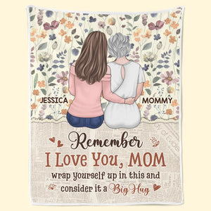 Souviens-toi que je t'aime - Couverture familiale personnalisée - Cadeau pour maman, fille