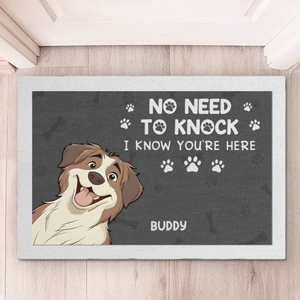 Vous êtes toujours le bienvenu - Tapis décoratif personnalisé pour chien - Cadeau de pendaison de crémaillère pour les propriétaires d'animaux et les amoureux des animaux