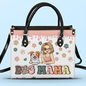 La vie serait ennuyeuse sans moi - Sac à main en cuir imprimé effet gonflé 3D personnalisé pour chien et chat - Cadeau pour propriétaires d'animaux et amoureux des animaux