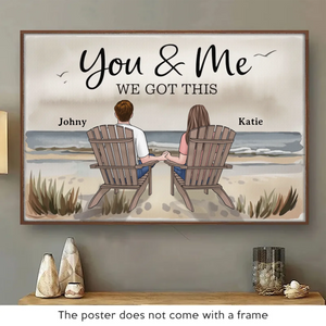 Tu es mon éternel - Affiche horizontale personnalisée pour couple - Cadeau pour mari et femme, anniversaire