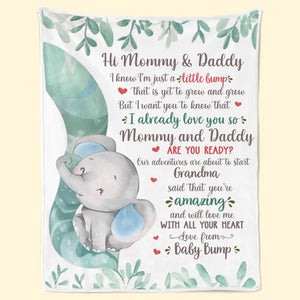 Un petit miracle a fait de moi une maman - Couverture personnalisée pour la famille - Cadeau de baby shower, cadeau pour la première maman