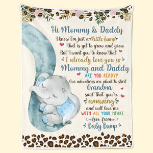 Je t'aime déjà tellement - Couverture personnalisée pour la famille - Cadeau de fête prénatale, cadeau pour la première maman