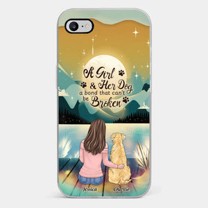 Coque de téléphone transparente personnalisée « Amour inconditionnel pour la fourrure » pour chien - Cadeau pour les propriétaires et les amoureux des animaux