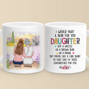 Tout pour ma fille - Tasse personnalisée familiale - Cadeau pour maman et fille