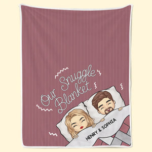 Notre coin douillet - Couverture personnalisée pour couple - Cadeau pour mari et femme, anniversaire