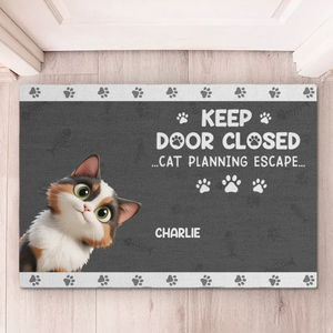 Chats en mission - Tapis décoratif personnalisé pour la maison - Cadeau de pendaison de crémaillère pour les propriétaires et les amoureux des animaux