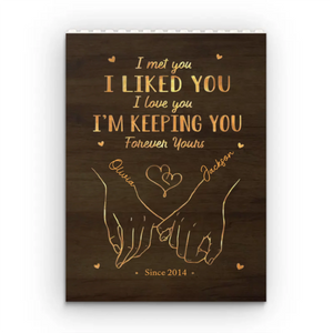 Tu es mon bonheur pour toujours - Blocs de construction rectangulaires verticaux personnalisés pour couple - Cadeau pour mari et femme, anniversaire