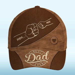 My First Superhero - Family Personalized Custom Hat, All Over Print Classic Cap - Father's Day, Gift For Dad, Grandpa