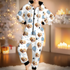 Custom Photo Adult Onesie - Personalized Christmas Birthday Gifts For Dog Cat Lovers, Dog Dad And Mom, Cat Owners - Best Dog Mom Vibes Only