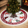 Custom Tree Skirt - Personalized Christmas Birthday Gifts For Mom, Dad, Brother, Sister, Kids - Hearts Together Make Noel Warm
