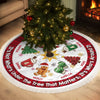 Custom Tree Skirt - Personalized Christmas Birthday Gifts For Mom, Dad, Brother, Sister, Kids - Family Together Hearts Aglow