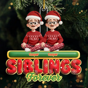 Custom Acrylic Ornament - Personalized Best Friend Christmas Birthday Gifts For Women, Besties, Sisters, BFF - Together We Shine All Season