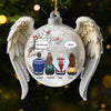 Custom Cardinal Acrylic Ornament - Personalized Christmas Memorial Sympathy Gifts For Loss Of Mom, Dad - Your Memory Shines Brightly